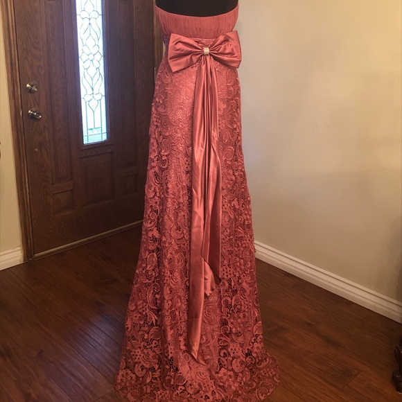 paris connection Dresses & Skirts - Pink laced gown
